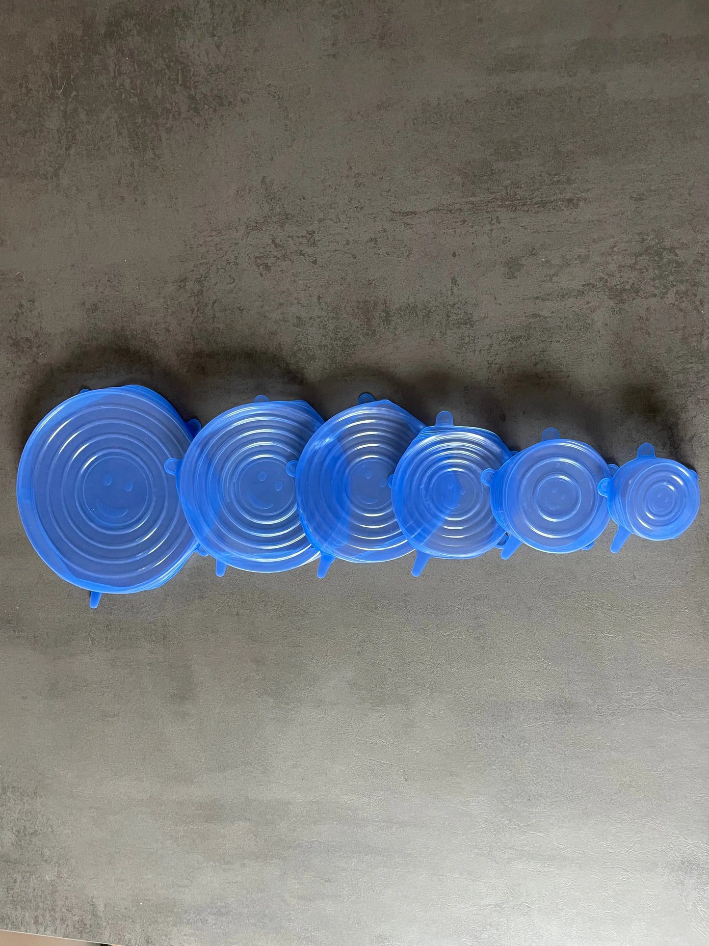 6 pièces - Couvercle rond CLEVERA bleu Clevera